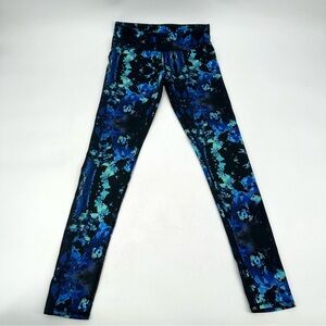 3/$15 FABLETICS Leggings Blue Black Multicolor Stretch Workout 28" Length Gym
